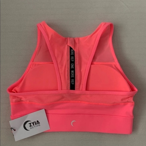 (NWT) Zyia Women’s Coral All Star Bra - Picture 11 of 12